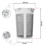 Universal Çay Makinesi Demlik Süzgeci 100x123x70mm