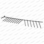Beko Dishwasher Bottom Basket Tray Plate Dish Rack Holder - 1742820400