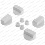 Universal Cooker Knob Set Small - White