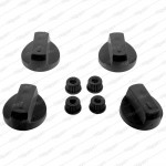 Universal Cooker Knob Set Large - Black