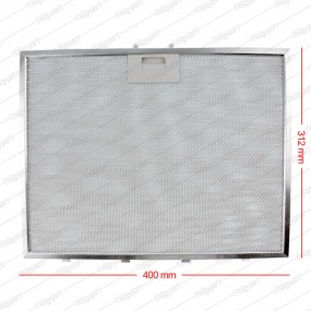 40.00 x 31.20 cm Aspiratör & Davlumbaz Metal Yağ Filtresi (4 Tırnaklı)