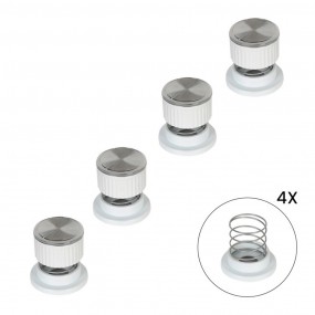 Ocak Düğme Takımı Yaylı Beyaz