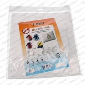 Fakir E 100 Series 5 pcs. Nonwoven Dust Bag (3 Layers)