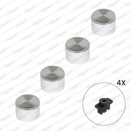 Oven Knob Set Insert White