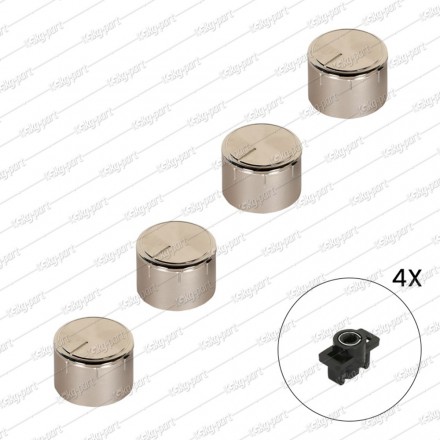 Oven Knob Set Insert Gold