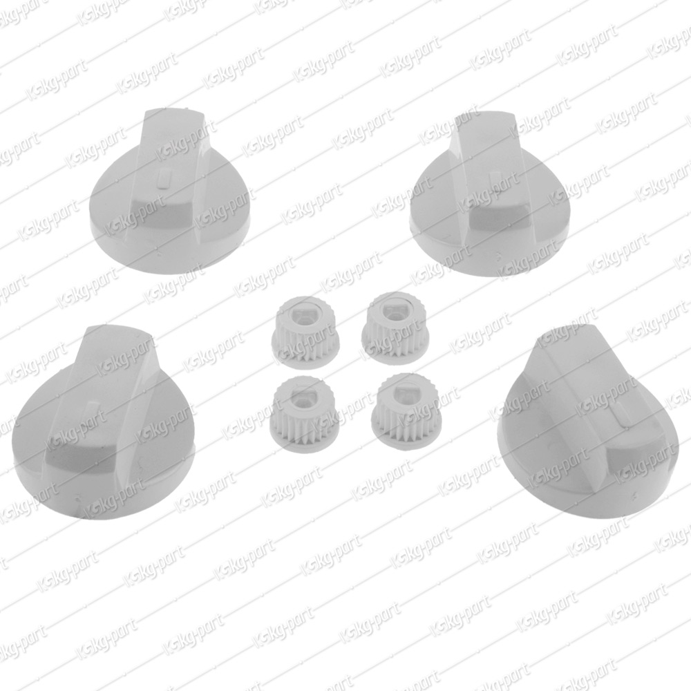 Universal Cooker Knob Set Large White Wholesale