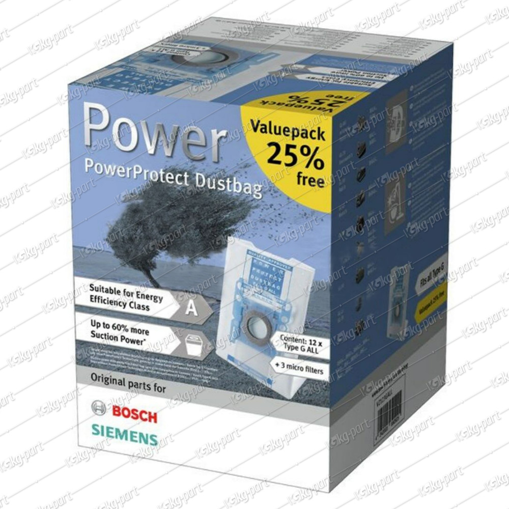 Bosch GALL PowerProtect Vacuum Cleaner DustBag Mega Pack 12pcs. Wholesale